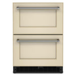KitchenAid 24" 4.44 Cu. Ft. Panel-Ready Undercounter Double-Drawer Refrigerator - KUDR204KPA