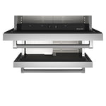 KitchenAid Stainless Steel 24" Undercounter Double-Drawer Refrigerator/Freezer (4.29 Cu Ft) - KUDF204KSB