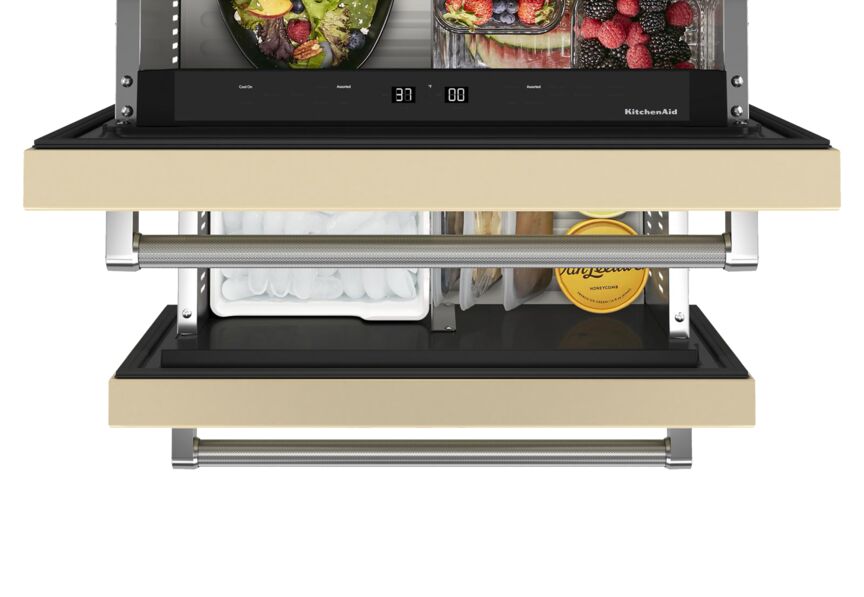 KitchenAid Panel Ready 24" Undercounter Double-Drawer Refrigerator/Freezer (4.29 Cu Ft) - KUDF204KPA
