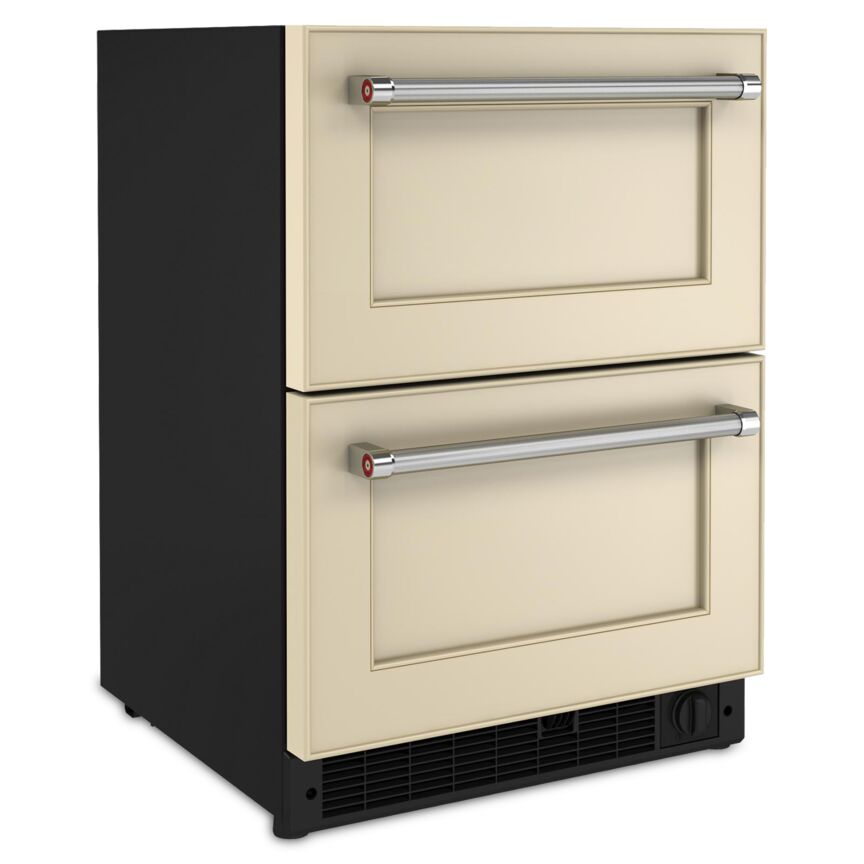 KitchenAid Panel Ready 24" Undercounter Double-Drawer Refrigerator/Freezer (4.29 Cu Ft) - KUDF204KPA