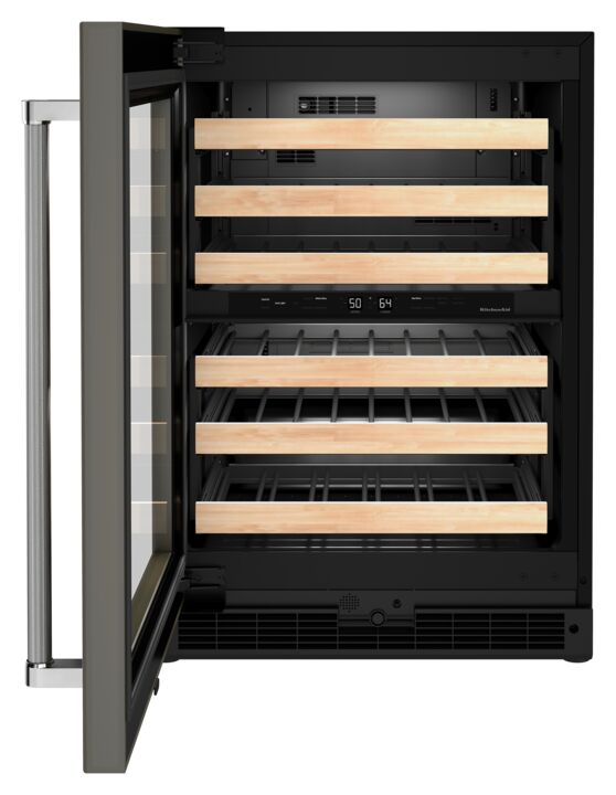 KitchenAid Panel Ready Under-Counter 46-Bottle Wine Cellar (5.0 cu. ft.) - KUWL214KPA