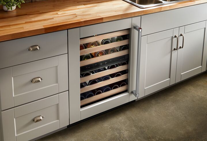 KitchenAid Panel Ready Under-Counter 46-Bottle Wine Cellar (5.0 cu. ft.) - KUWL214KPA