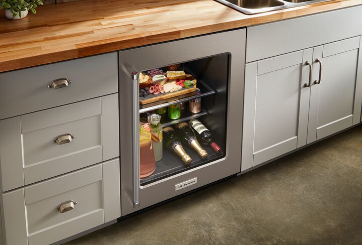 KitchenAid Stainless Steel Under-Counter Refrigerator (5.2 cu. ft.) - KURR314KSS