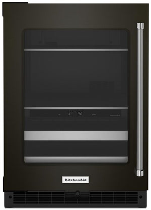 KitchenAid Fingerprint Resistant Black Stainless Steel 14-Bottle Beverage Centre (4.9 cu. ft.) - KUBL314KBS