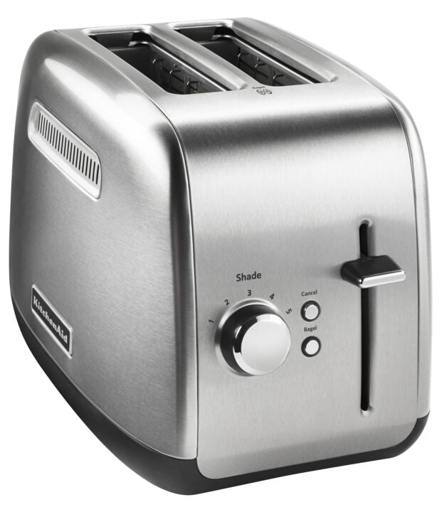 KitchenAid® Brushed Stainless Steel 2-Slice Toaster with Manual Lift Lever - KMT2115SX