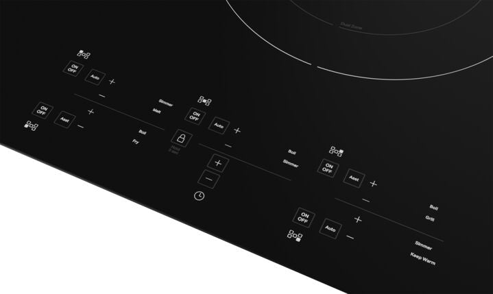 KitchenAid Black 36" 5-Element Electric Sensor Induction Cooktop - KCIG556JBL