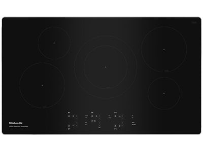 KitchenAid Stainless Steel 36" 5-Element Electric Sensor Induction Cooktop - KCIG556JSS