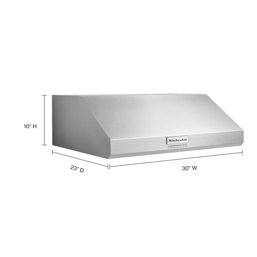 KitchenAid Stainless Steel 30" 585 CFM Commercial-Style Under-Cabinet Range Hood - KVUC600KSS