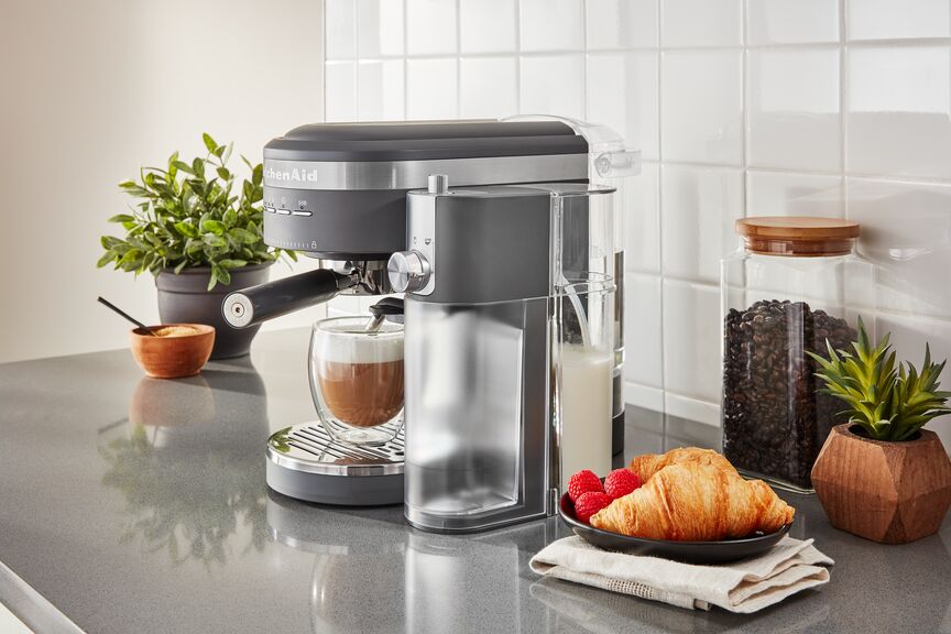 KitchenAid® Charcoal Grey Semi-Automatic Espresso Machine - KES6403DG