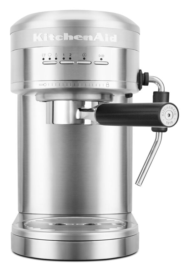 KitchenAid® Brushed Stainless Steel Metal Semi-Automatic Espresso Machine - KES6503SX