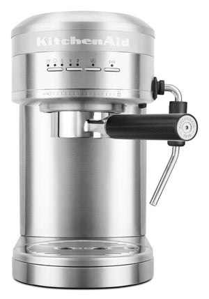 KitchenAid® Brushed Stainless Steel Metal Semi-Automatic Espresso Machine - KES6503SX