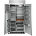 KitchenAid Fingerprint Resistant Stainless Steel 42" Built-In Side-by-Side Refrigerator (25.1 cu. ft.) - KBSD702MPS