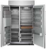 KitchenAid 48" 29.4 Cu. Ft. Fingerprint Resistant Stainless Steel Built-In Side-by-Side Refrigerator - KBSD708MPS