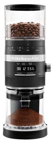 KitchenAid® Black Matte Burr Coffee Grinder - KCG8433BM