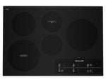 KitchenAid Black 30" Electric Cooktop with 5 Elements and Touch-Activated Controls - KCES950KBL