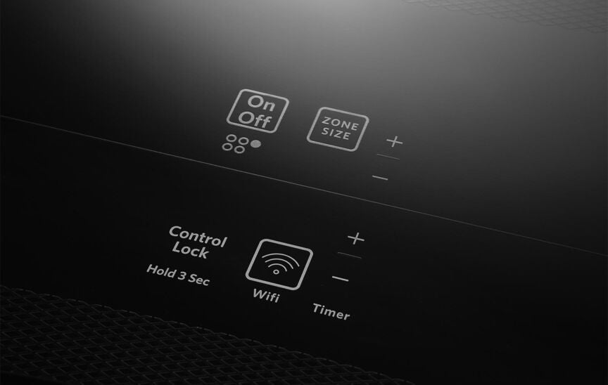 KitchenAid Black 30" Electric Cooktop with 5 Elements and Touch-Activated Controls - KCES950KBL