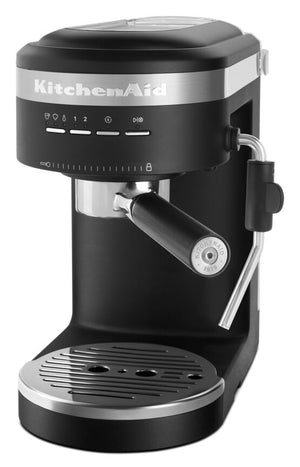 KitchenAid® Black Matte Semi-Automatic Espresso Machine - KES6403BM