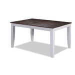 Kona Extendable Dining Table - White and Grey-Brown