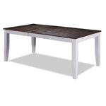 Kona Extendable Dining Table - White and Grey-Brown