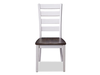 Kona Side Chair - White and Grey-Brown