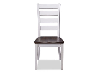 Kona Side Chair - White and Grey-Brown
