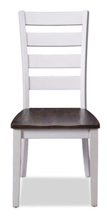 Kona Side Chair - White and Grey-Brown