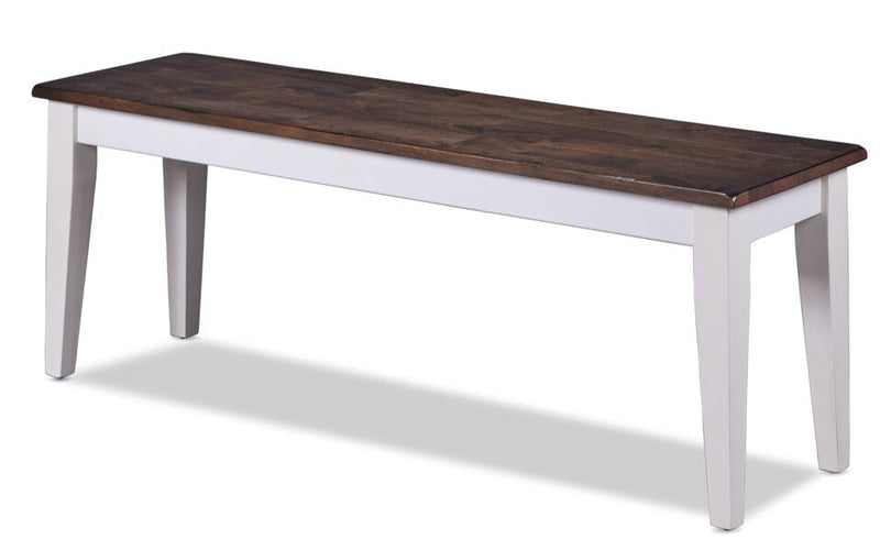 Kona Bench White and Grey-Brown Leon's - Main Image