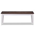 Kona Bench - White and Grey-Brown