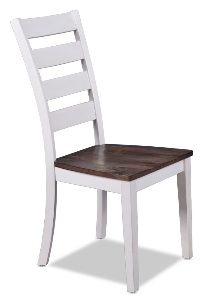 Kona Side Chair - White and Grey-Brown