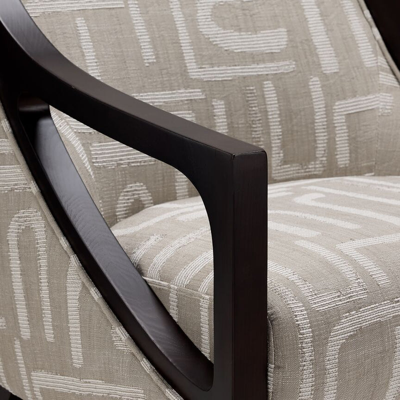 Samara Accent Chair Beige and Brown Leon's