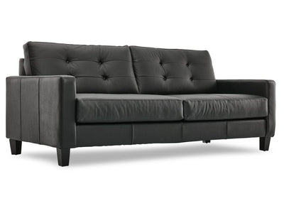 Kylie Leather Sofa - Dark Grey