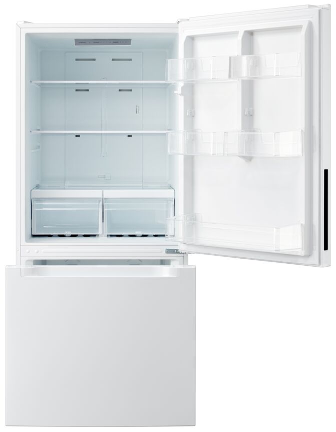 L2 29.5" 18.7 Cu. Ft. White Bottom-Freezer Refrigerator - LRB19B5AWWC