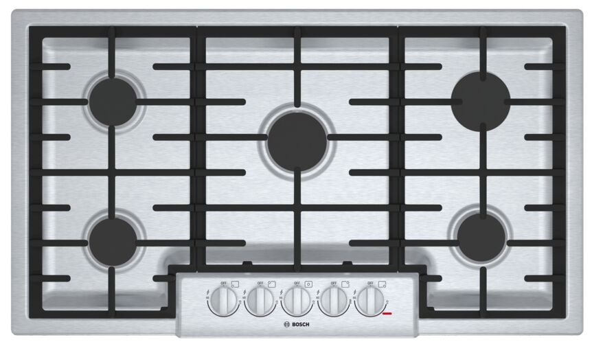 Bosch Stainless Steel 800 Series 36-Inch Gas Cooktop - NGM8656UC