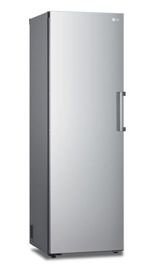 LG Platinum Silver Steel Counter Depth Upright Column No Frost Cooling Freezer (11.4 Cu.Ft) - LROFC1104V