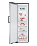 LG Platinum Silver Steel Counter Depth Upright Column No Frost Cooling Freezer (11.4 Cu.Ft) - LROFC1104V