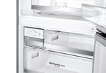 LG 28" 15 Cu. Ft. Platinum SilverCounter-Depth Bottom-Freezer Refrigerator with Door Cooling - LBNC15251V