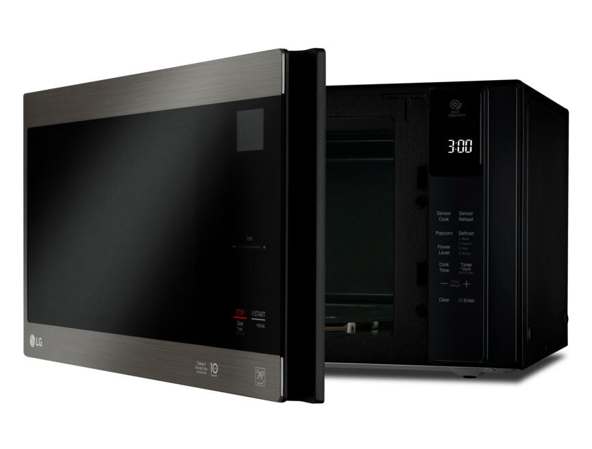 LG Smudge Resistant Black Stainless Steel NeoChef™ Countertop Microwave with Smart Inverter and EasyClean® (1.5 Cu.Ft) - LMC1575BD