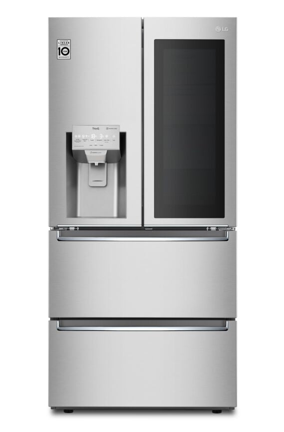 LG Smudge Resistant Stainless Steel 33" Counter Depth 4-Door Refrigerator (18.3 Cu.Ft) - LRMVC1803S