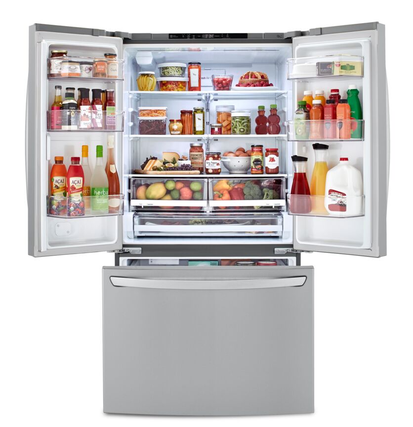 LG Smudge Resistant Stainless Steel Counter Depth French Door Refigerator (23 Cu.Ft.) - LFCC22426S
