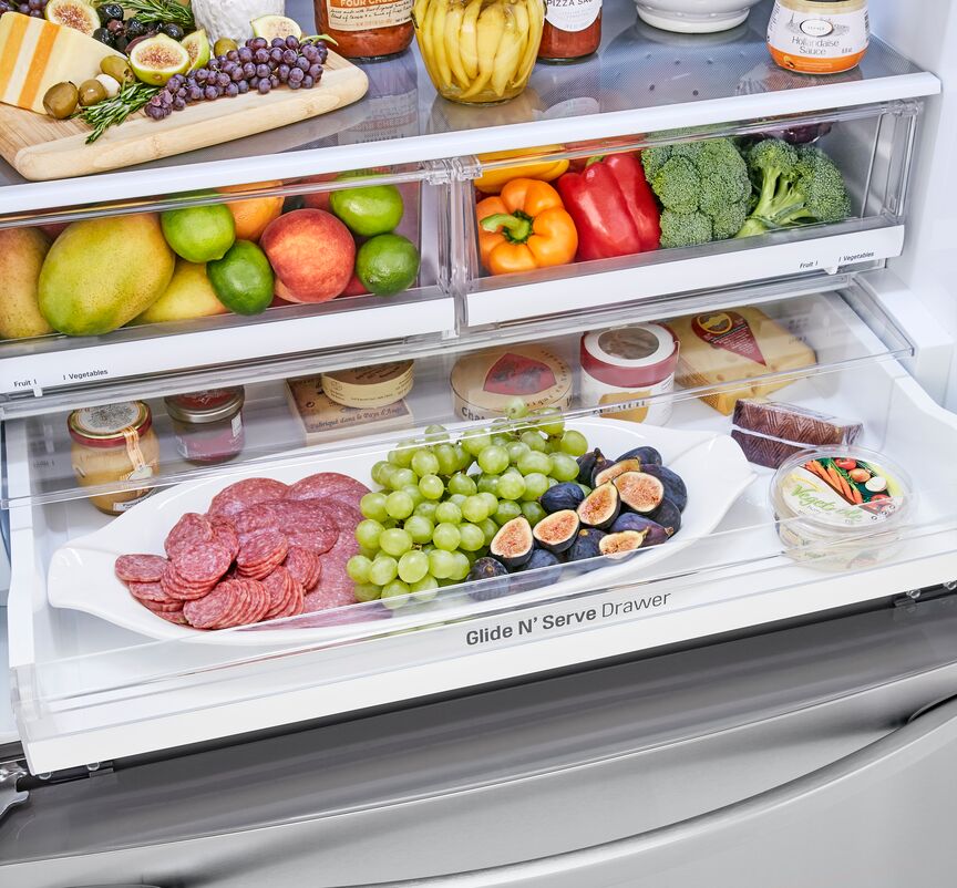 LG Smudge Resistant Stainless Steel Counter Depth French Door Refigerator (23 Cu.Ft.) - LFCC22426S