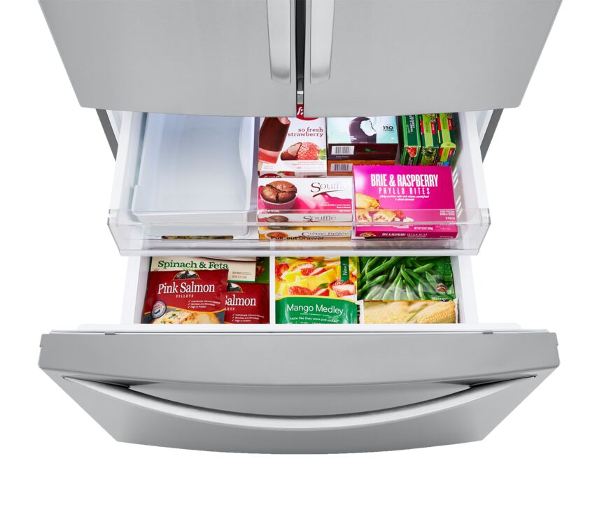 LG Smudge Resistant Stainless Steel Counter Depth French Door Refigerator (23 Cu.Ft.) - LFCC22426S