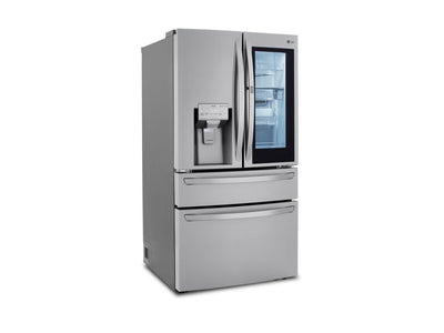 LG Smudge Resistant Stainless Steel 36" Smart Wi-Fi InstaView Door-in-Door Counter Depth Refrigerator with Craft Ice Maker (22.5 Cu.Ft) - LRMVC2306S