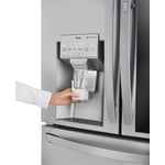 LG Smudge Resistant Stainless Steel 36" Smart Wi-Fi InstaView Door-in-Door Counter Depth Refrigerator with Craft Ice Maker (22.5 Cu.Ft) - LRMVC2306S