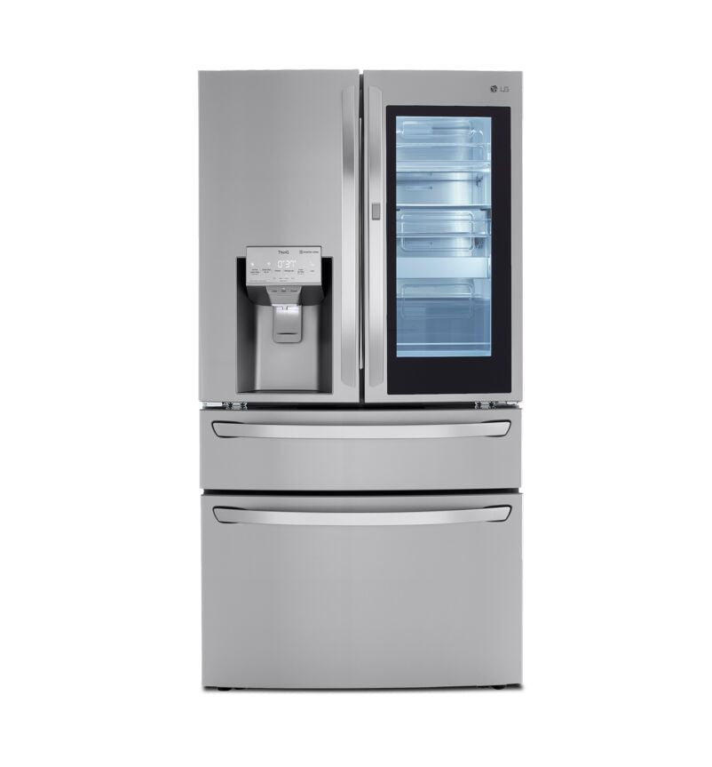 LG Smudge Proof Stainless Steel InstaView ThinQ Door-in-Door Refrigerator with Craft Ice (30 Cu.Ft) - LRMVS3006S