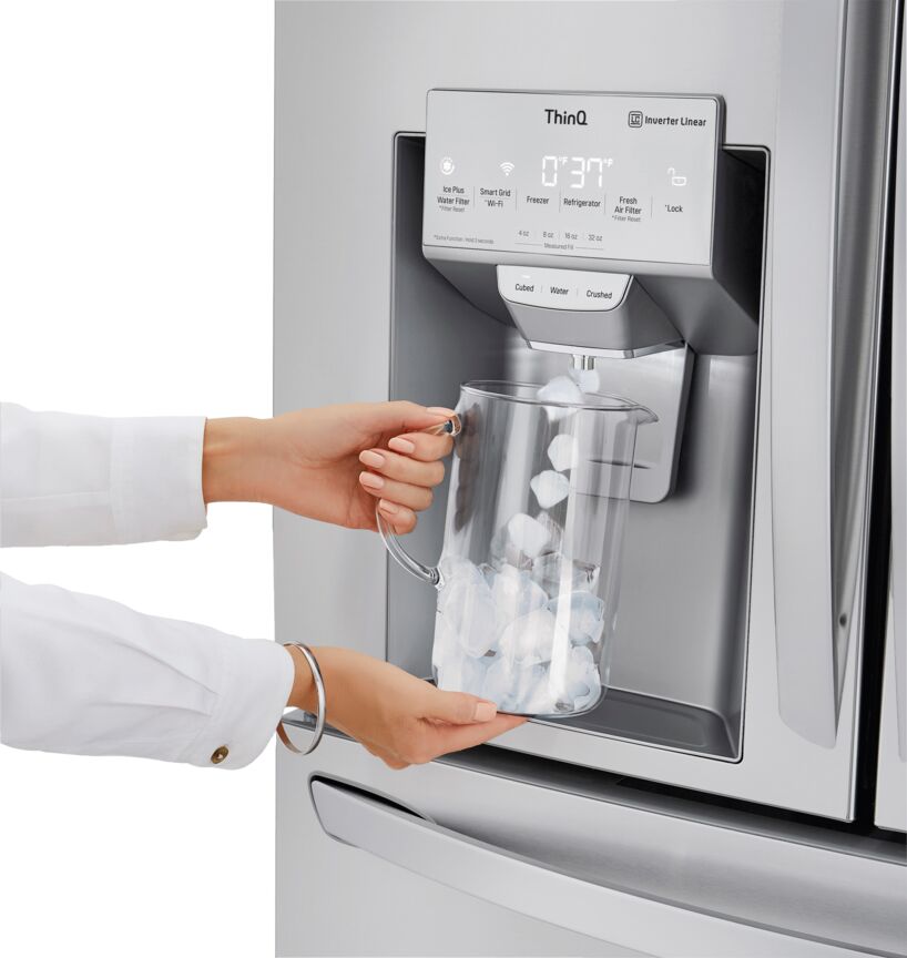 LG Smudge Resistant Stainless Steel InstaView ThinQ Door-in-Door Refrigerator with Craft Ice (30 Cu.Ft) - LRMVS3006S