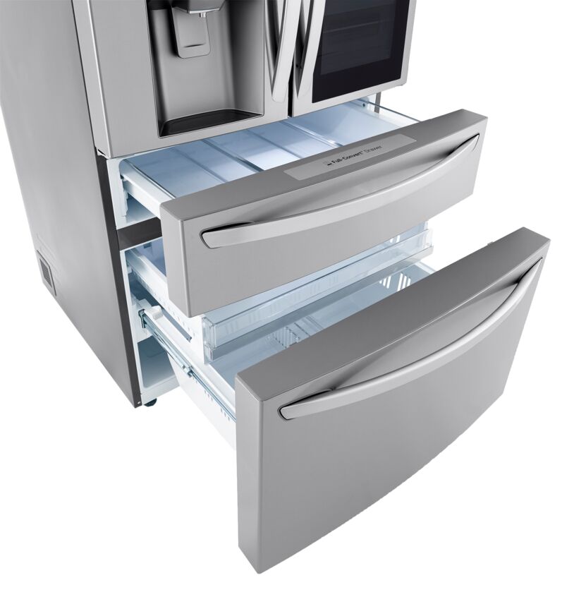 LG Smudge Resistant Stainless Steel InstaView ThinQ Door-in-Door Refrigerator with Craft Ice (30 Cu.Ft) - LRMVS3006S