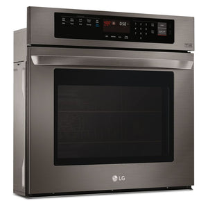 LG Black Stainless Steel Single Wall Oven With EasyClean (4.7 Cu.Ft) - LWS3063BD