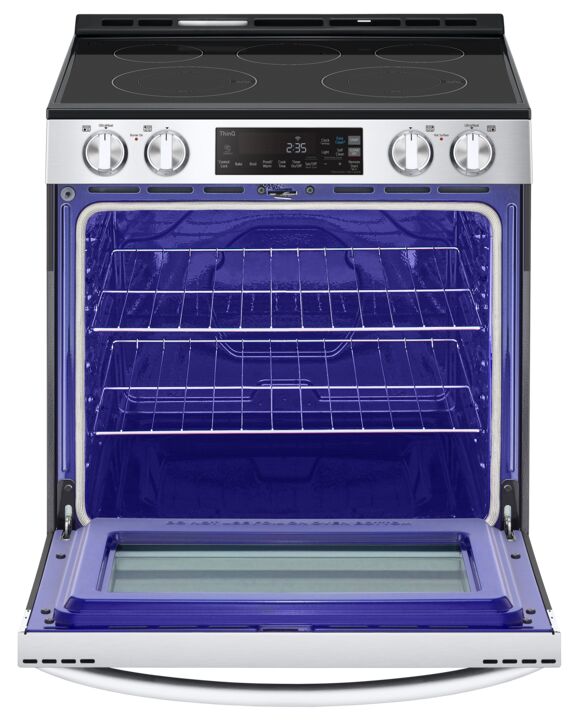 LG Smudge Resistant Stainless Steel Smart Wi-Fi Enabled Electric Slide-in Range with EasyClean® ( 6.3 cu ft.) - LSEL6331F