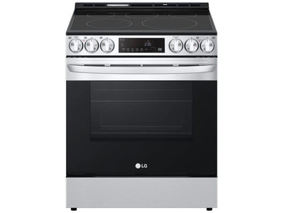 LG Smudge Resistant Stainless Steel Smart Wi-Fi Enabled Fan Convection Electric Slide-in Range with Air Fry & EasyClean® (6.3 cu. ft.) - LSEL6333F