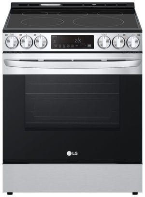 LG Smudge Resistant Stainless Steel Smart Wi-Fi Enabled Fan Convection Electric Slide-in Range with Air Fry & EasyClean® (6.3 cu. ft.) - LSEL6333F